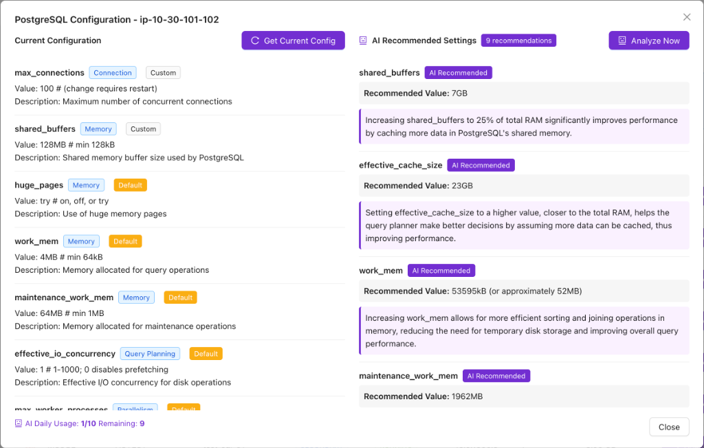 Smart Configuration Analysis